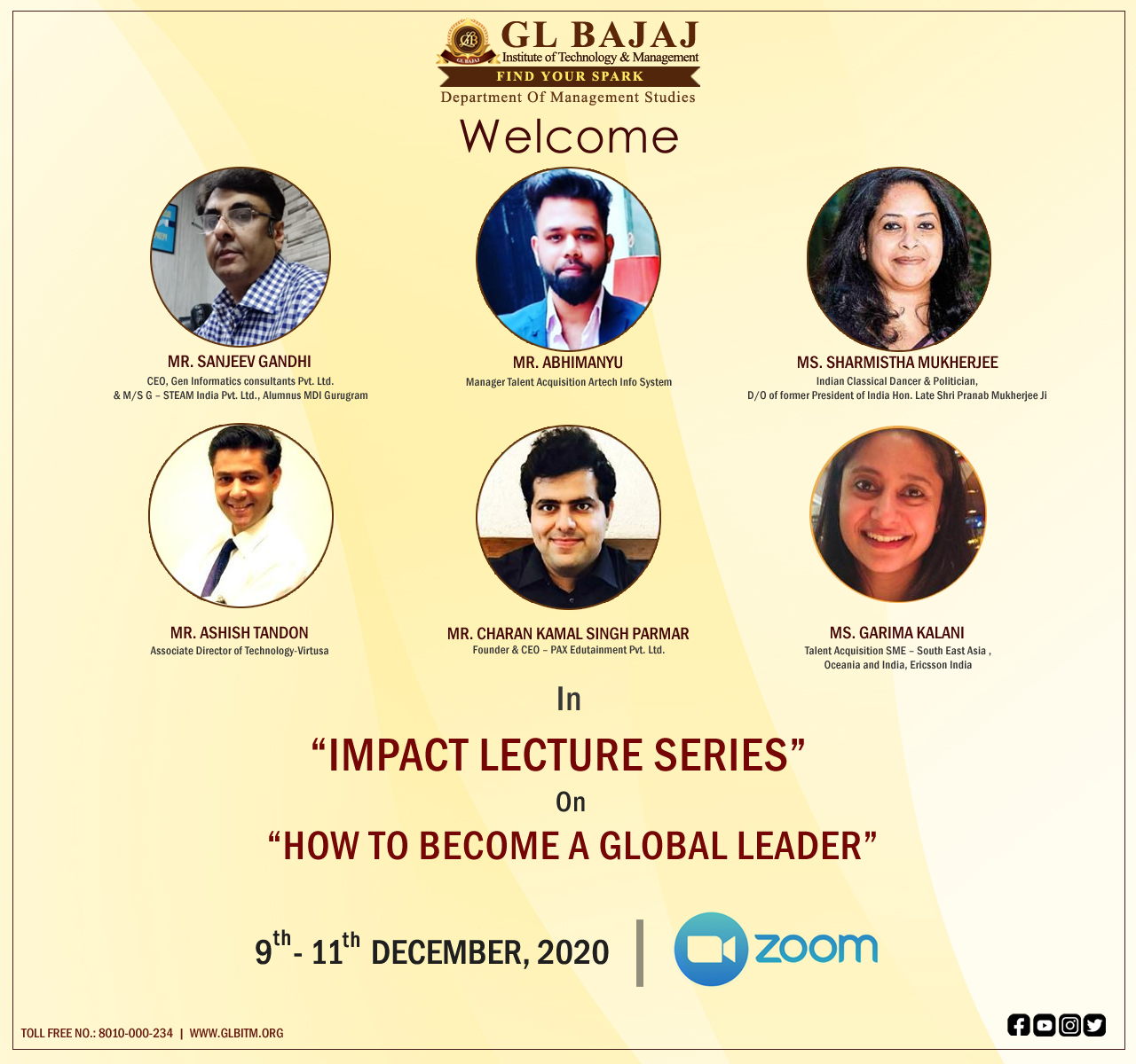 Impact Lecture Series | MBA | GL Bajaj