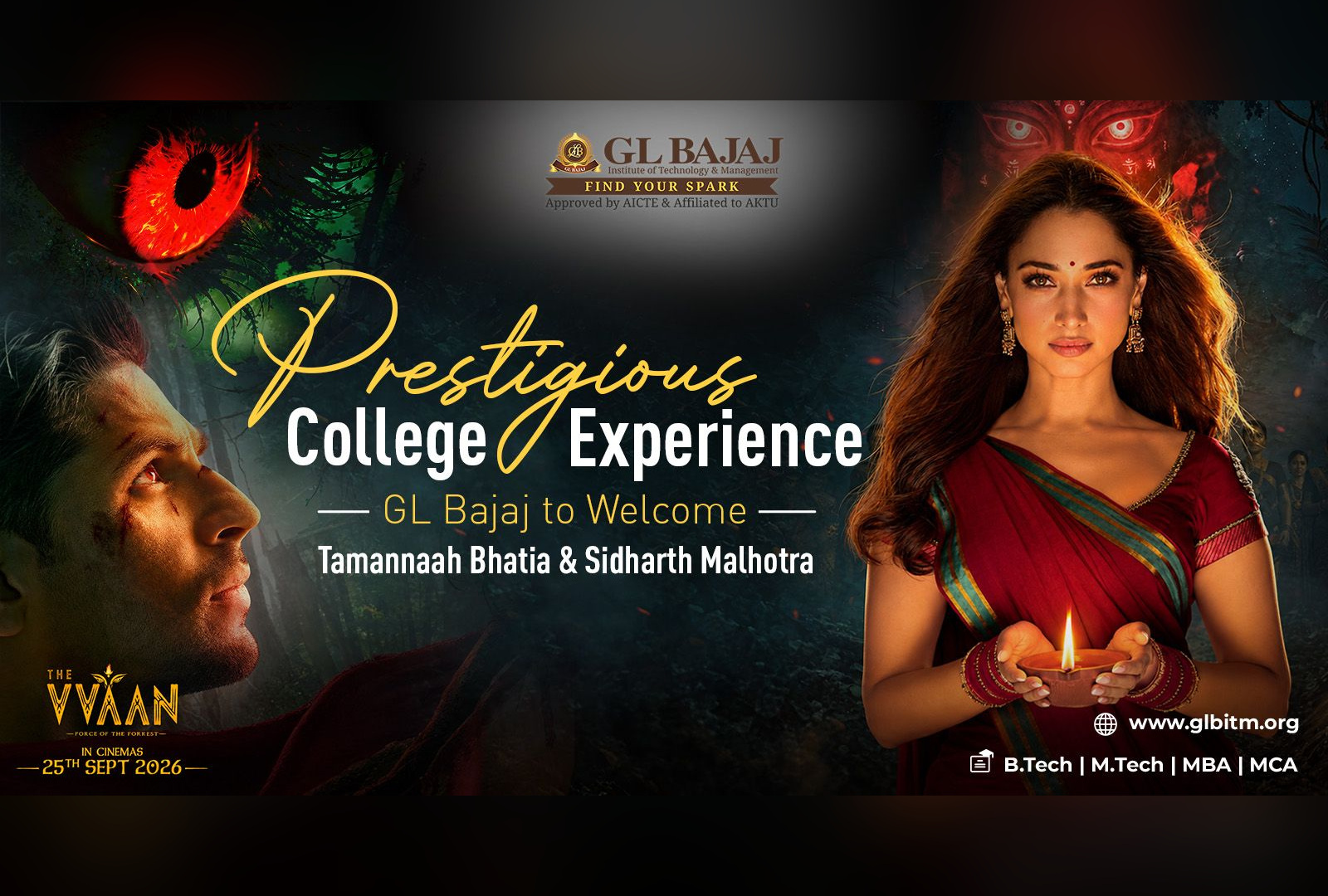 Prestigious College Experience: GL Bajaj to Welcome Tamannaah Bhatia and Sidharth Malhotra